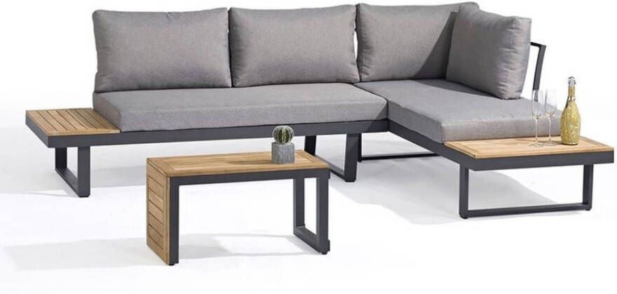 SenS-Line Sens line Olympia Multifunctionele Loungeset Voor Buiten 3 delige Set Aluminium/acacia/polyester