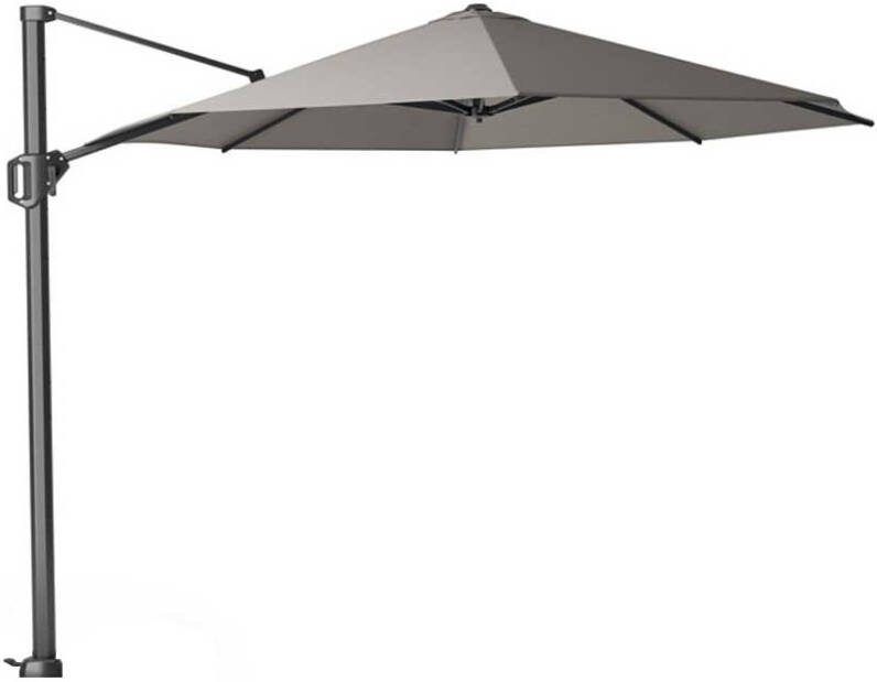 Showmodel Siesta Premium zweefparasol 300 x 300 antraciet frame charcoal doek + 90 kg voet