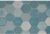 Garden Impressions Hexagon buitenkleed 120x170 cm turqoise online kopen