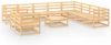 VidaXL 11 delige Loungeset massief grenenhout online kopen