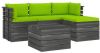 VidaXL 5 delige Loungeset met kussens pallet massief grenenhout online kopen