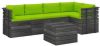 VidaXL 6 delige Loungeset met kussens pallet massief grenenhout online kopen