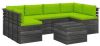 VidaXL 7 delige Loungeset met kussens pallet massief grenenhout online kopen