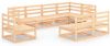VidaXL 8 delige Loungeset massief grenenhout online kopen