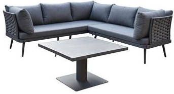 SenS-Line SenS Line Ohio Loungeset With Lift Tuintafel Grijs